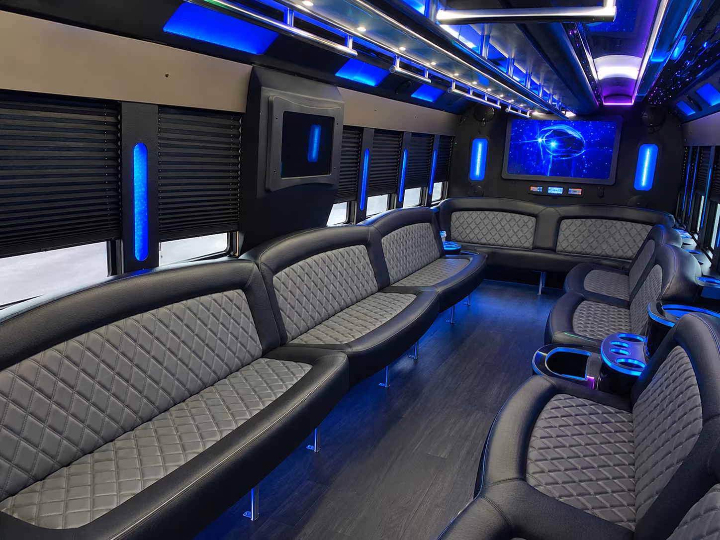 28 Passenger Party Bus Inside