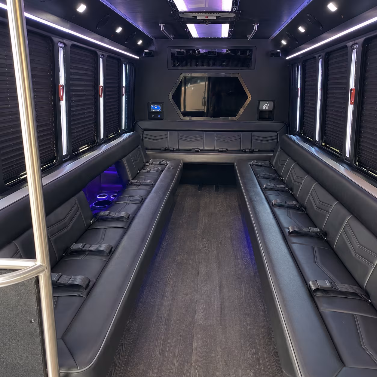 Chula Vista Private Event Transportation party bus exterior