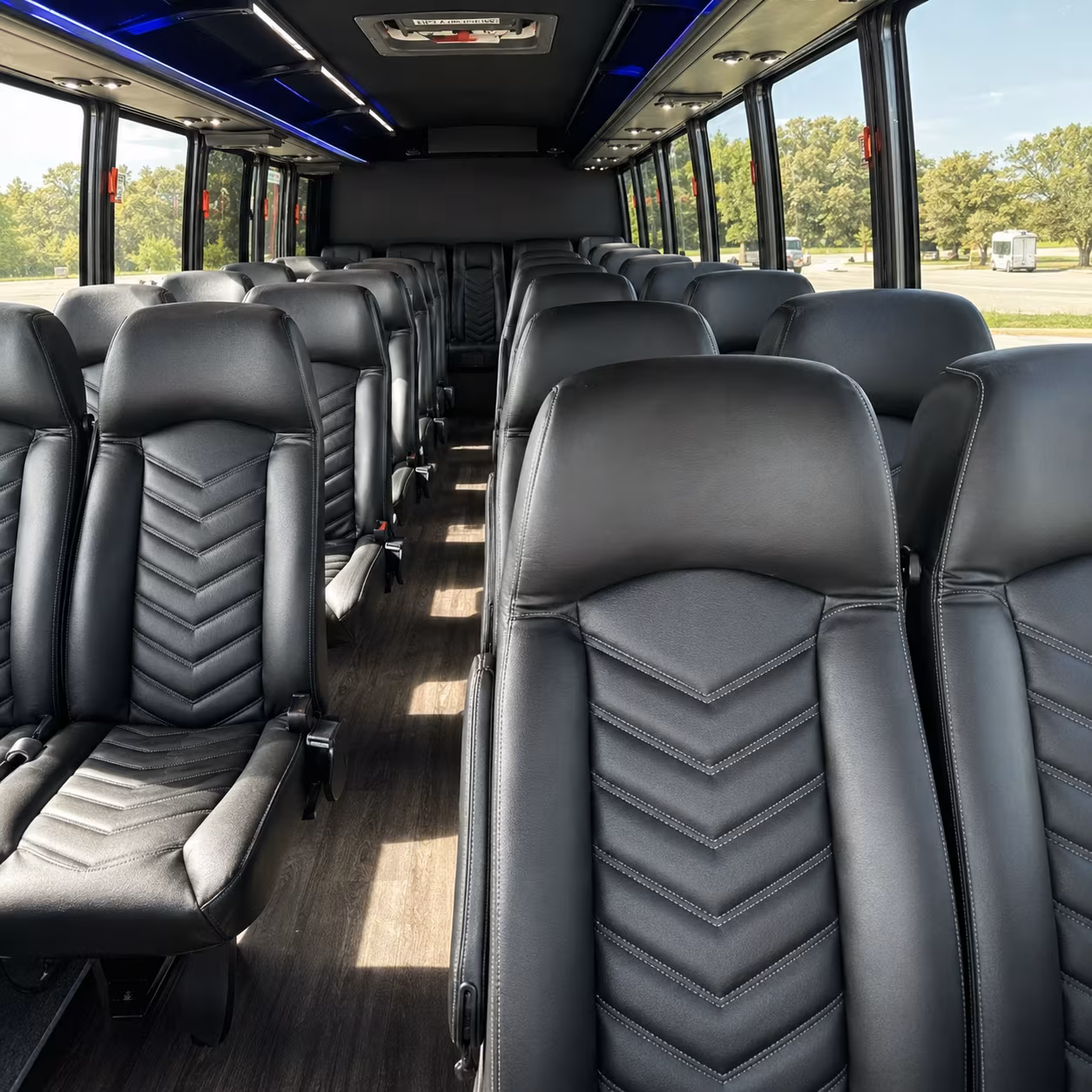 Chula Vista School Event Transportation party bus exterior