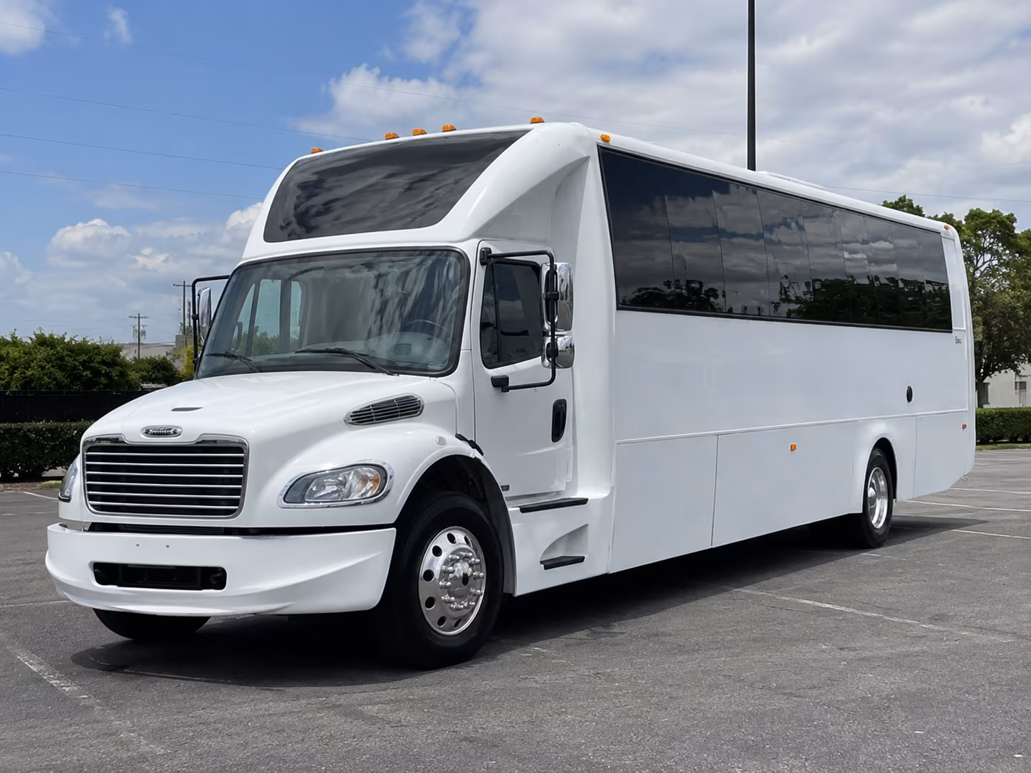 Chula Vista Wedding Transportation party bus exterior