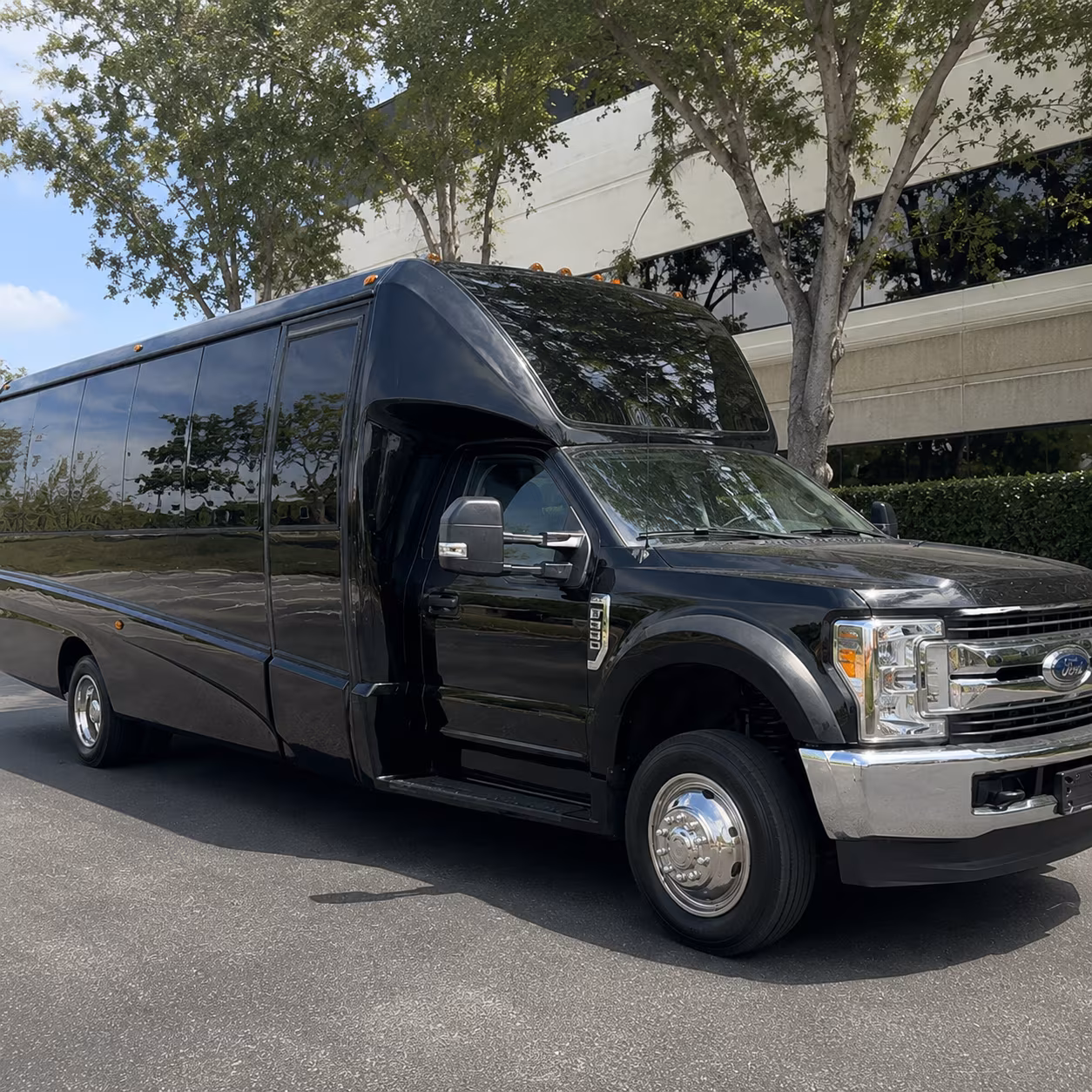 Chula Vista Wedding Transportation party bus exterior