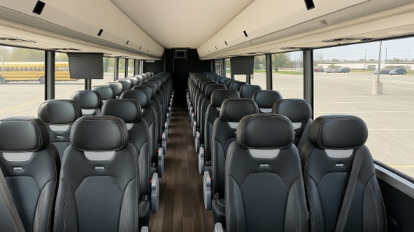 Interior of Charter Bus Company Chula Vista's 25 Passenger Minibus in Chula Vista