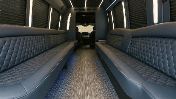 30 passenger party bus interior