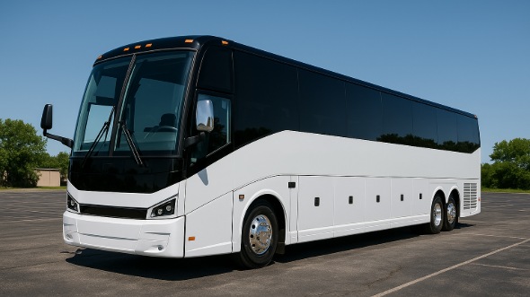 Exterior of Charter Bus Company Escondido's 40 Passenger Party Bus in Escondido