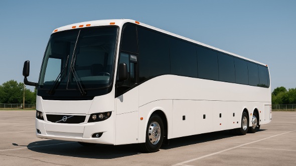 Exterior of Charter Bus Company Chula Vista's 44 Passenger Charter Bus in Chula Vista