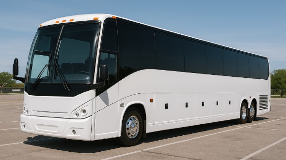 Exterior of Charter Bus Company Chula Vista's 48 Passenger Charter Bus in Chula Vista